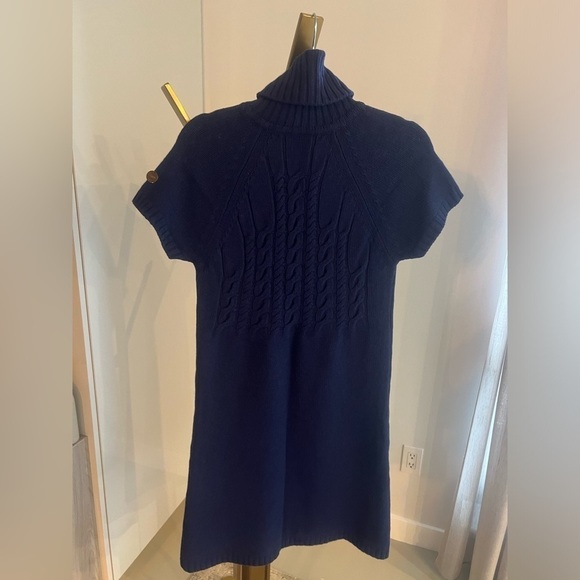 Bluegirl Navy Sweater Dress with beaded neckline - Picture 8 of 17